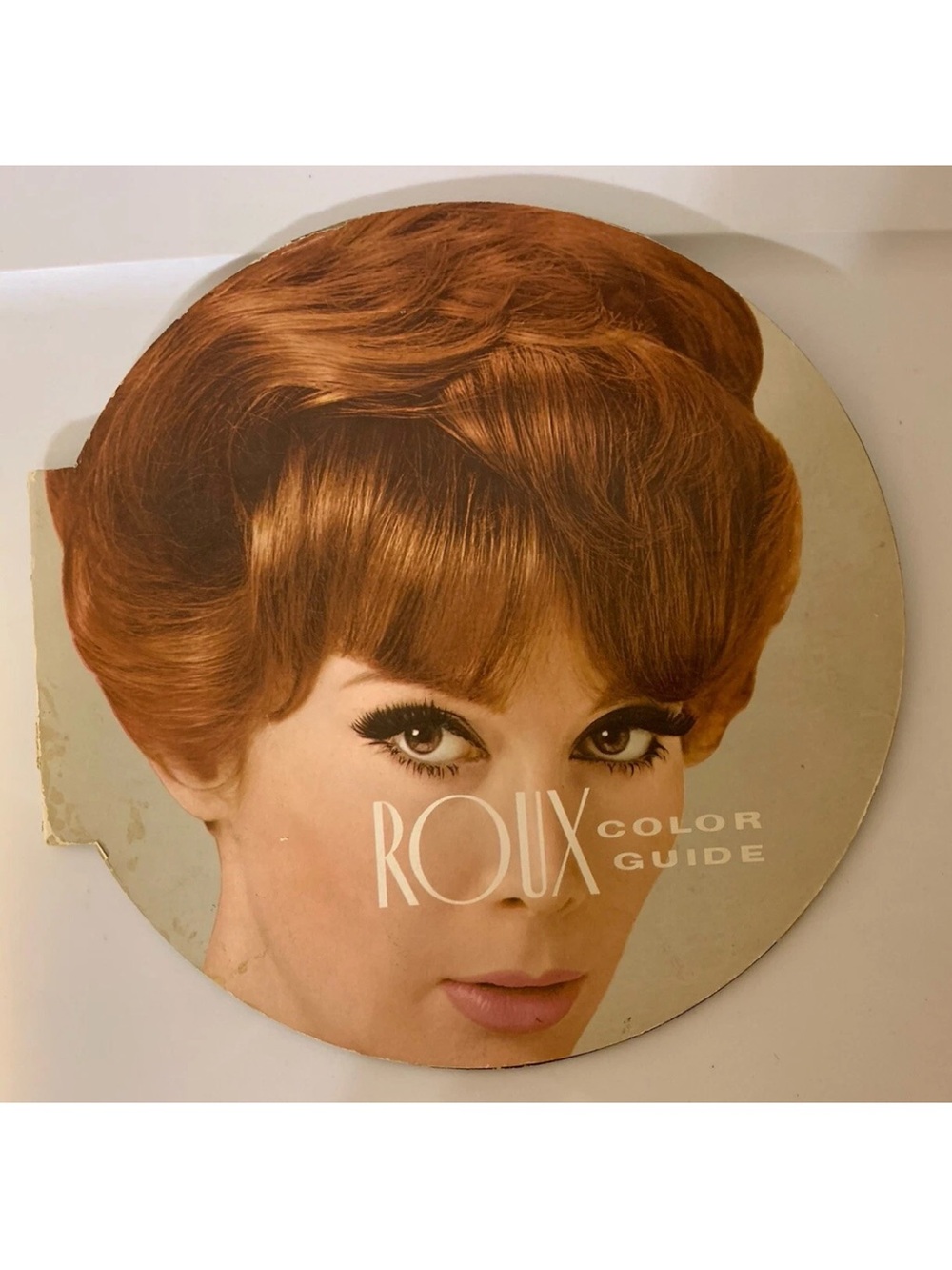 1960’s Roux Color Guide Advertisement For Beauty Shop Distressed - Picture 2 of 9